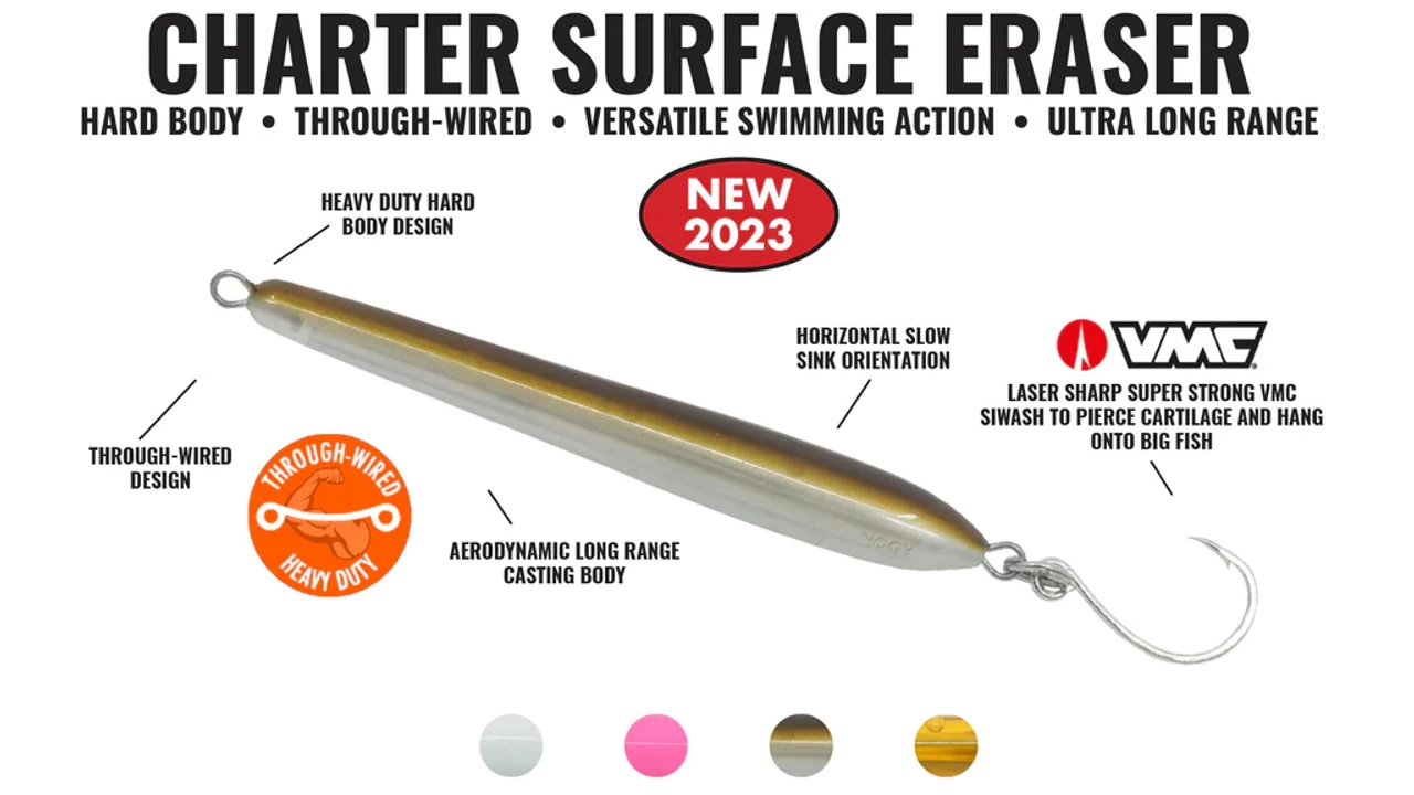 Hogy Surface Eraser 4" 3/4oz Lure 3 Hogy Surface Eraser 4" 3/4oz Lure