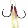 Mustad Light Double Assist Rig, White W/ Rainbow Flash & Ring -Angling Sales Shop MA7 81891.1609620763