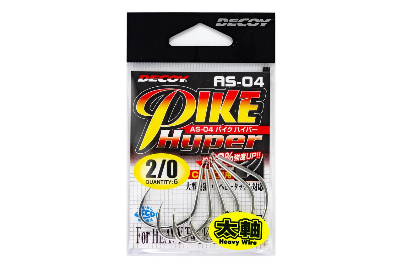 Decoy Pike Hyper Single Hooks AS-04 3 Decoy Pike Hyper Single Hooks AS-04